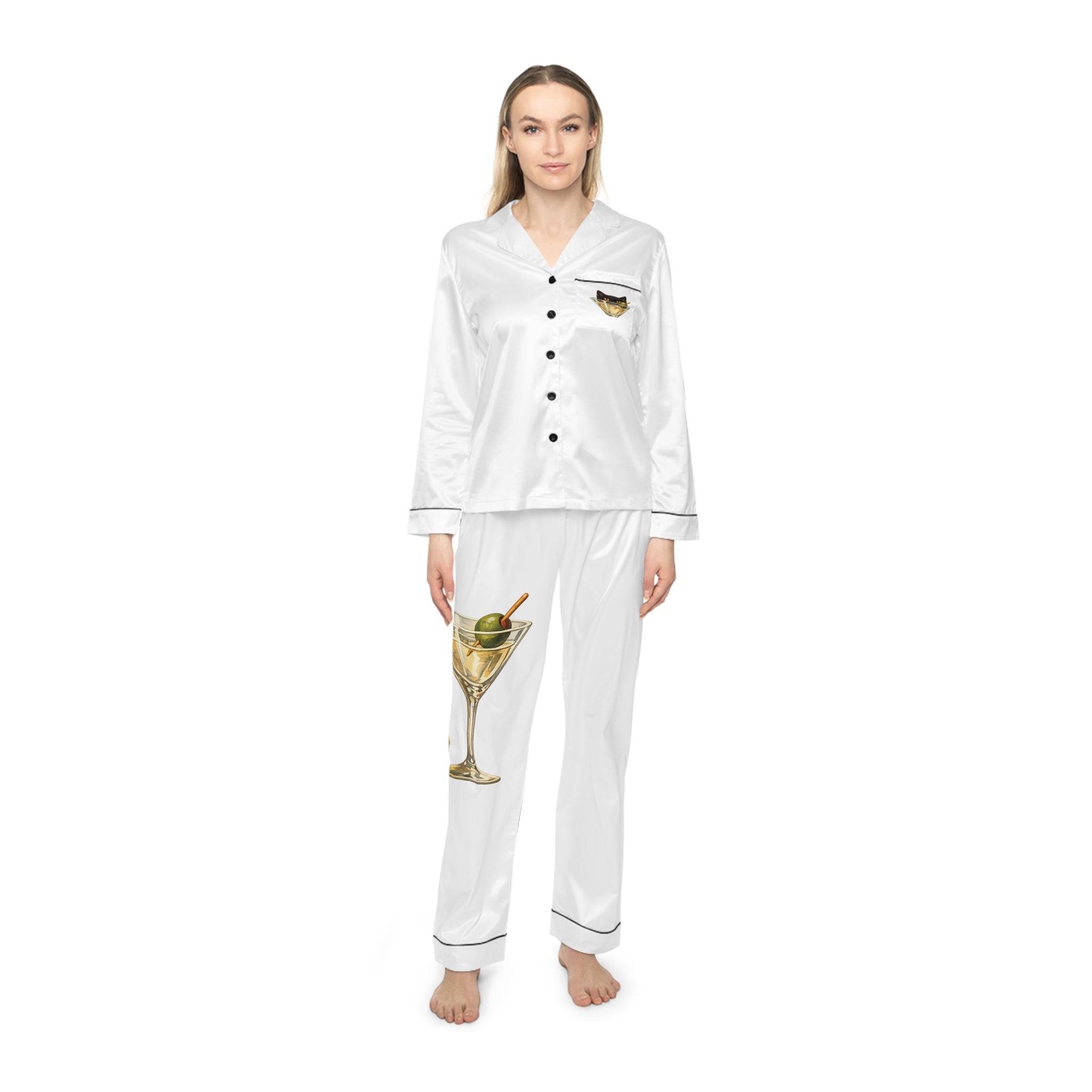The Martini Cat Pajama Set
